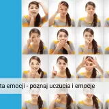 Siatka twarzy młodej kobiety wyrażającej różne emocje na twarzy. Od zdziwienia po radość, każda emocja na twarzy jest uchwycona.