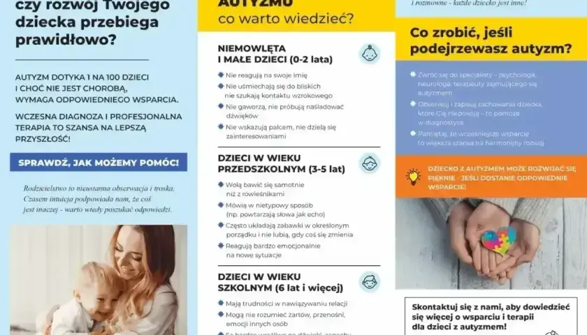 Dziecko autystyczne nie zawsze reaguje na imię, nie szuka kontaktu wzrokowego ani nie dzieli się zainteresowaniami. Wczesne wsparcie to klucz do harmonijnego rozwoju.